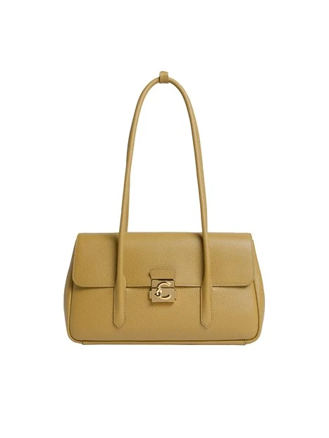 BORSA A SPALLA C-ME LOCK E1U4K120301 DONNA MARRONE